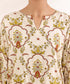 Women's Pret Arabic Lawn Printed Beige Boxy Shirt